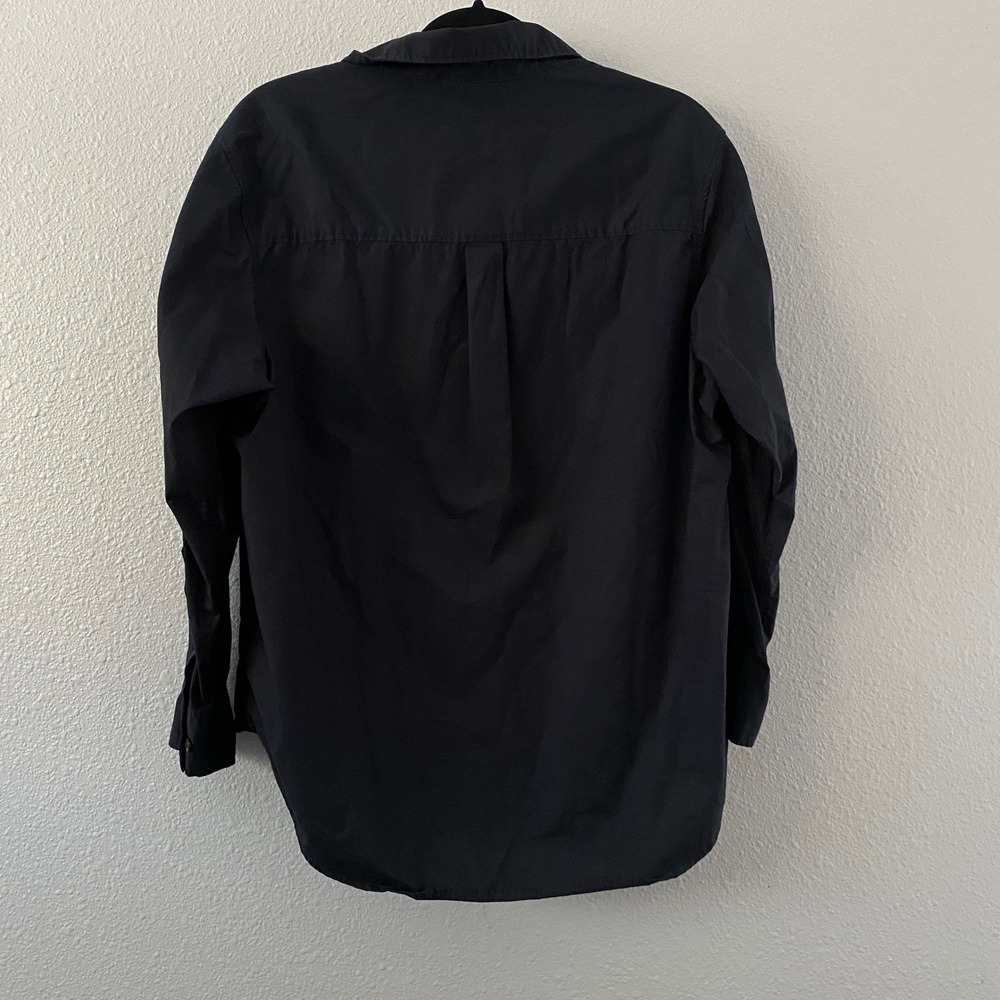 Gap The Big Shirt Black Lace XS Oversized Dark Feminine Autumn Fall Button Down - Picture 2 of 6